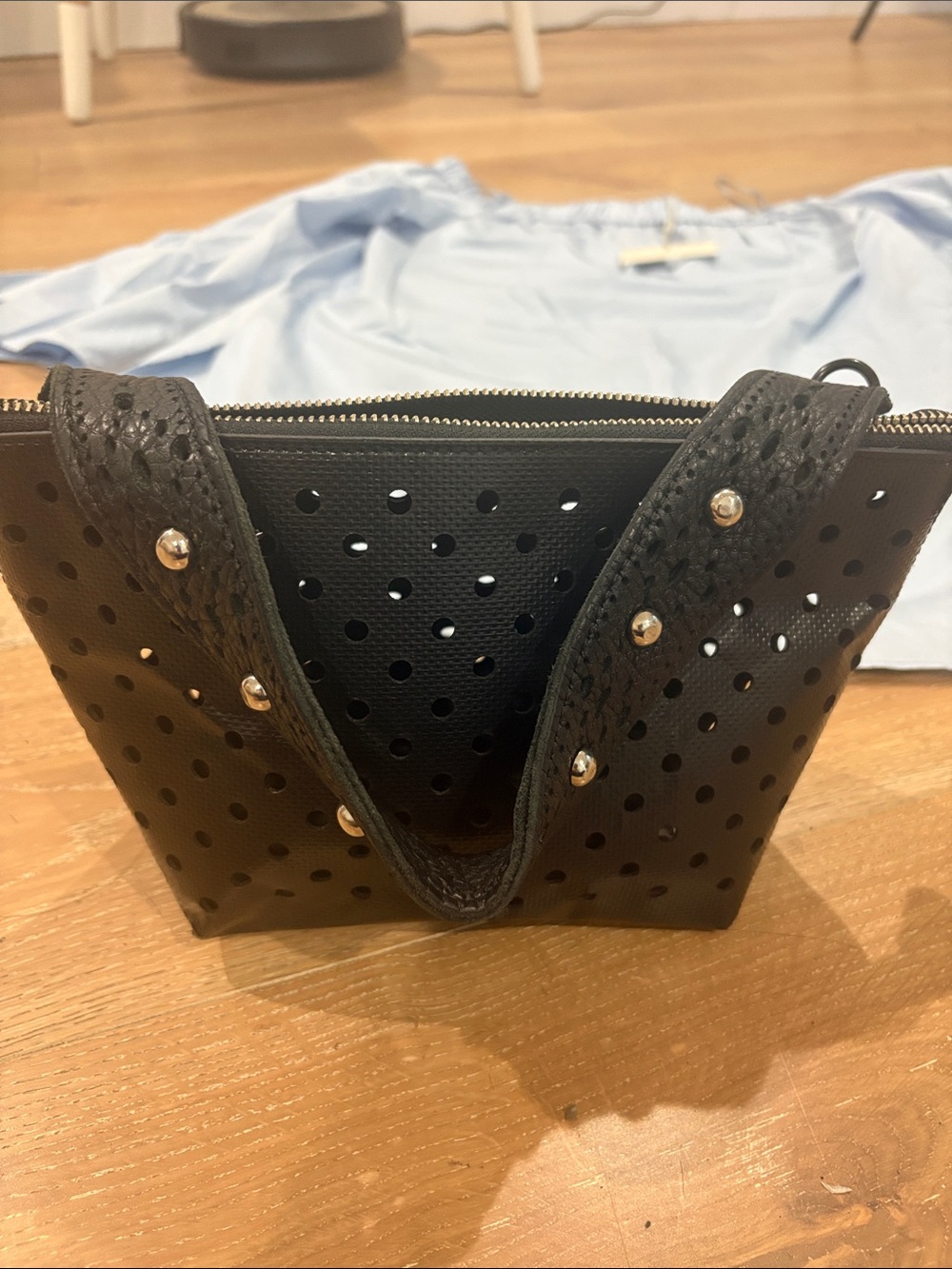 Marni Black Perforated Wristlet Clutch customized
